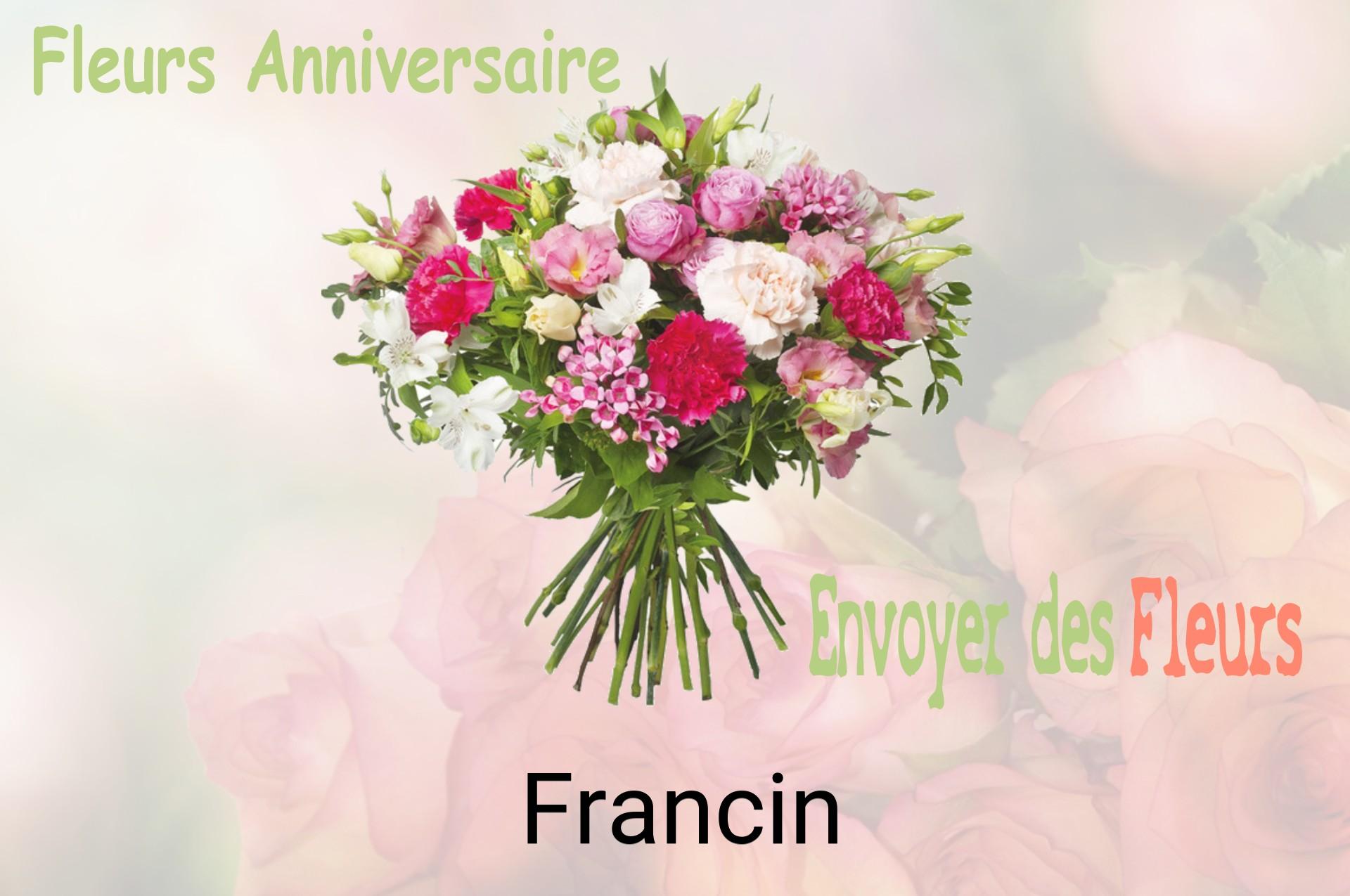 Bouquet de fleurs d’anniversaire livré à Francin